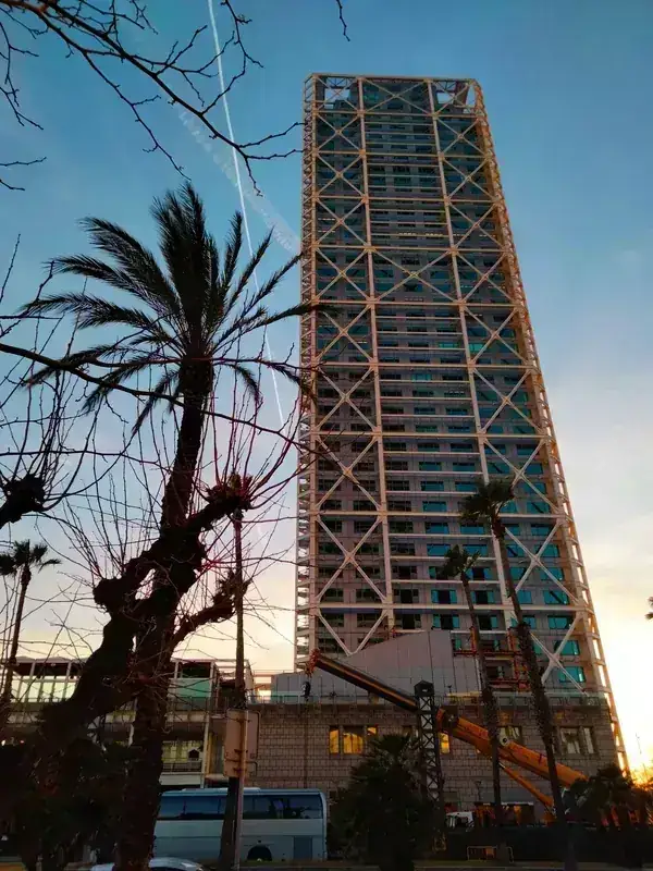 Hotel Arts 44-storey glass tower at Port Olimpic Barcelona